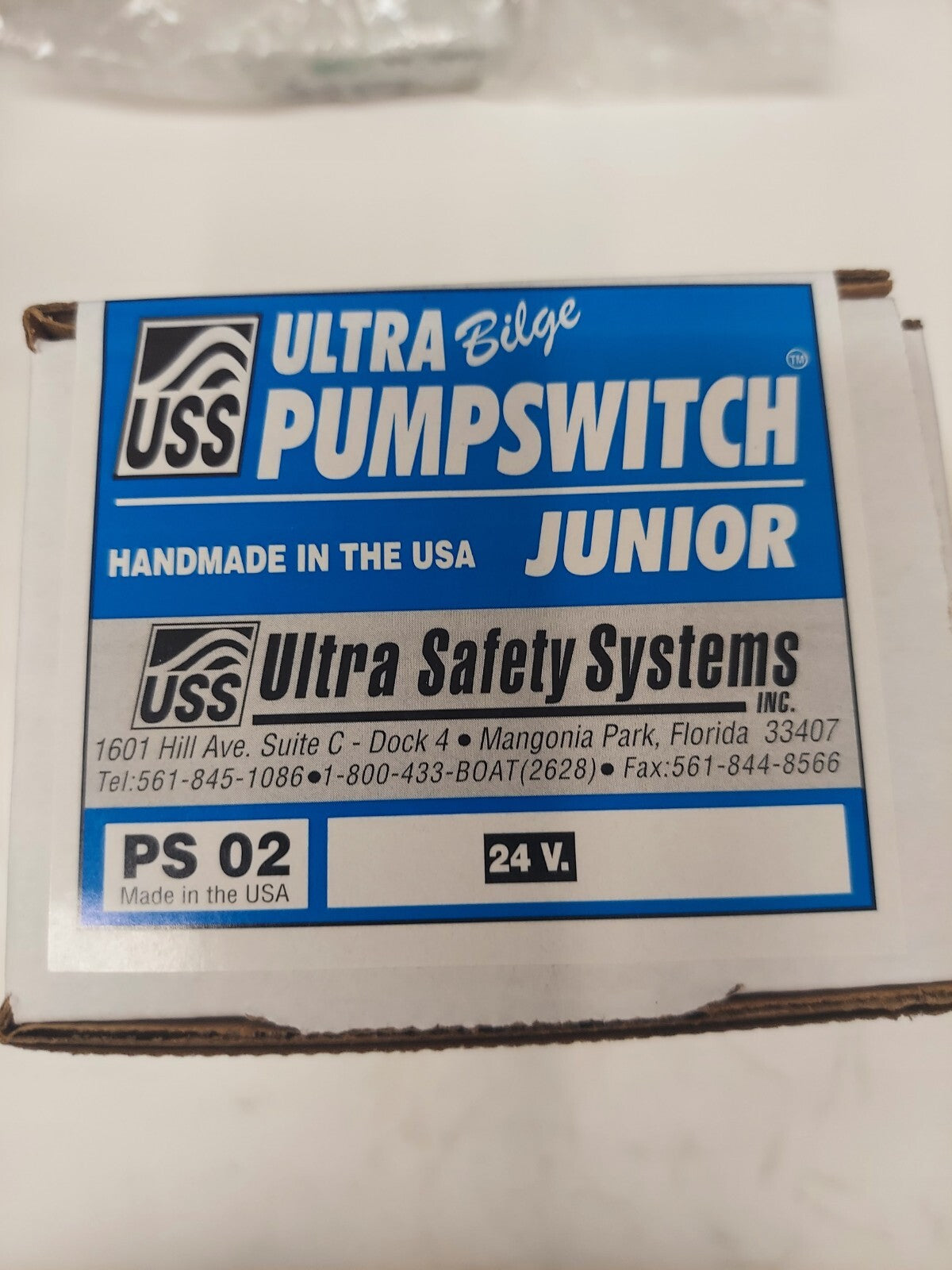 UPS-02 JUNIOR Ultra Bilge Pump switch 24 VOLT