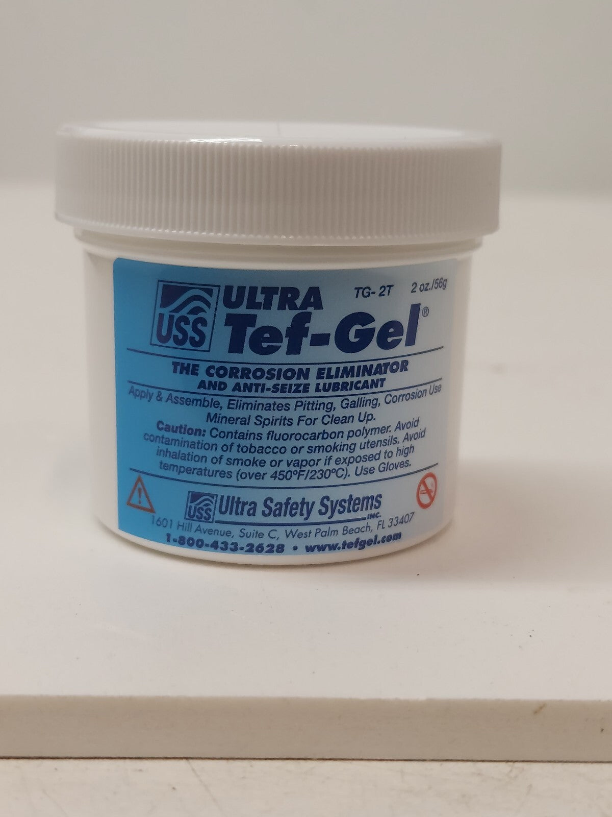 TG-02 Ultra Tef-Gel Corrosion Eliminator And Anti-Seize Lubrican 2oz Tub