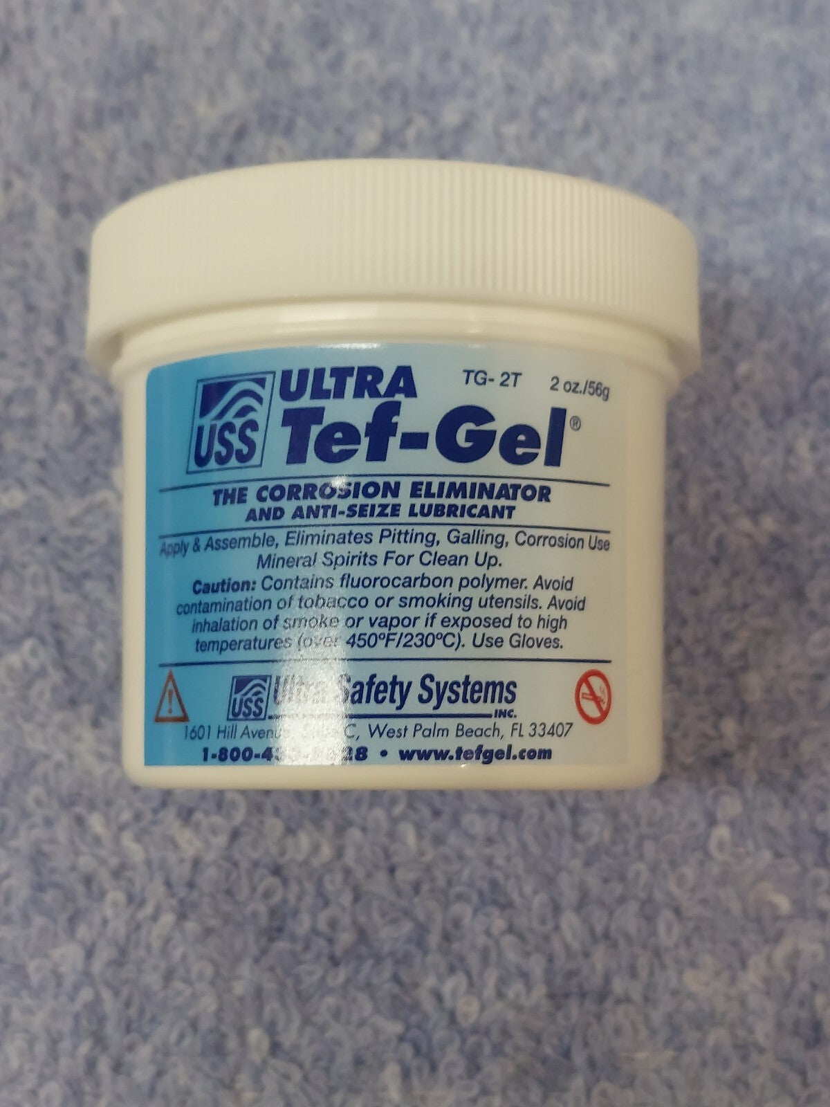 TG-02 Ultra Tef-Gel Corrosion Eliminator And Anti-Seize Lubrican 2oz Tub