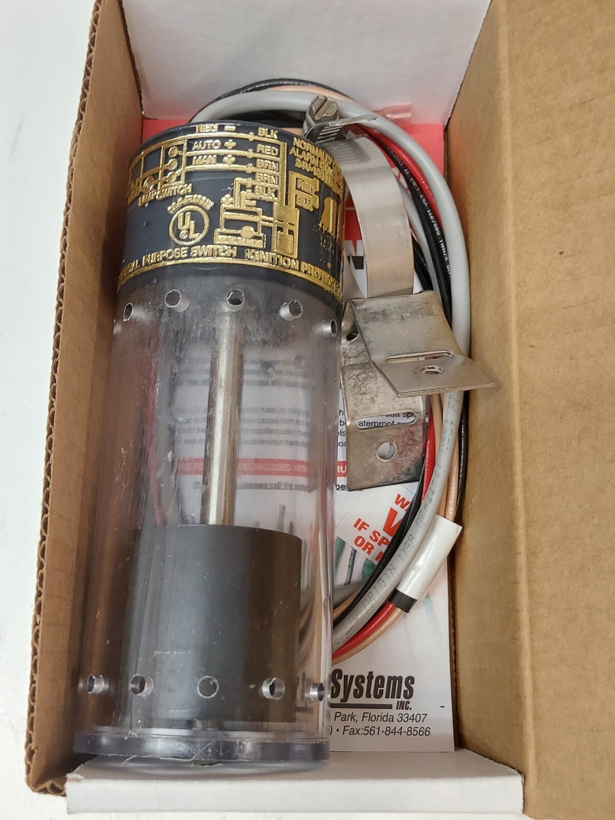 UPS-01 SENIOR Ultra Bilge Pump switch 12 VOLT With High Water Alarm Contacts