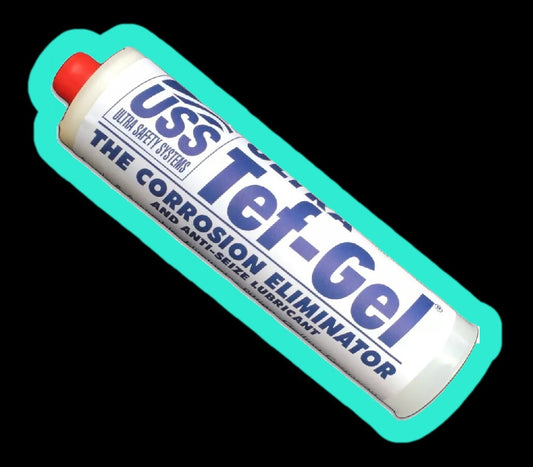 TG-12,Tef-Gel,12oz. Chalking Tube Anti-seize, Anti-gull Lubricant, Food Grade