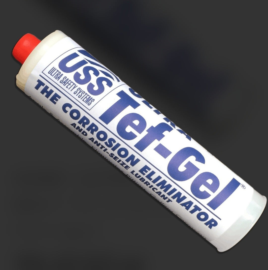 TG-12,Tef-Gel,12oz. Chalking Tube Anti-seize, Anti-gull Lubricant, Food Grade