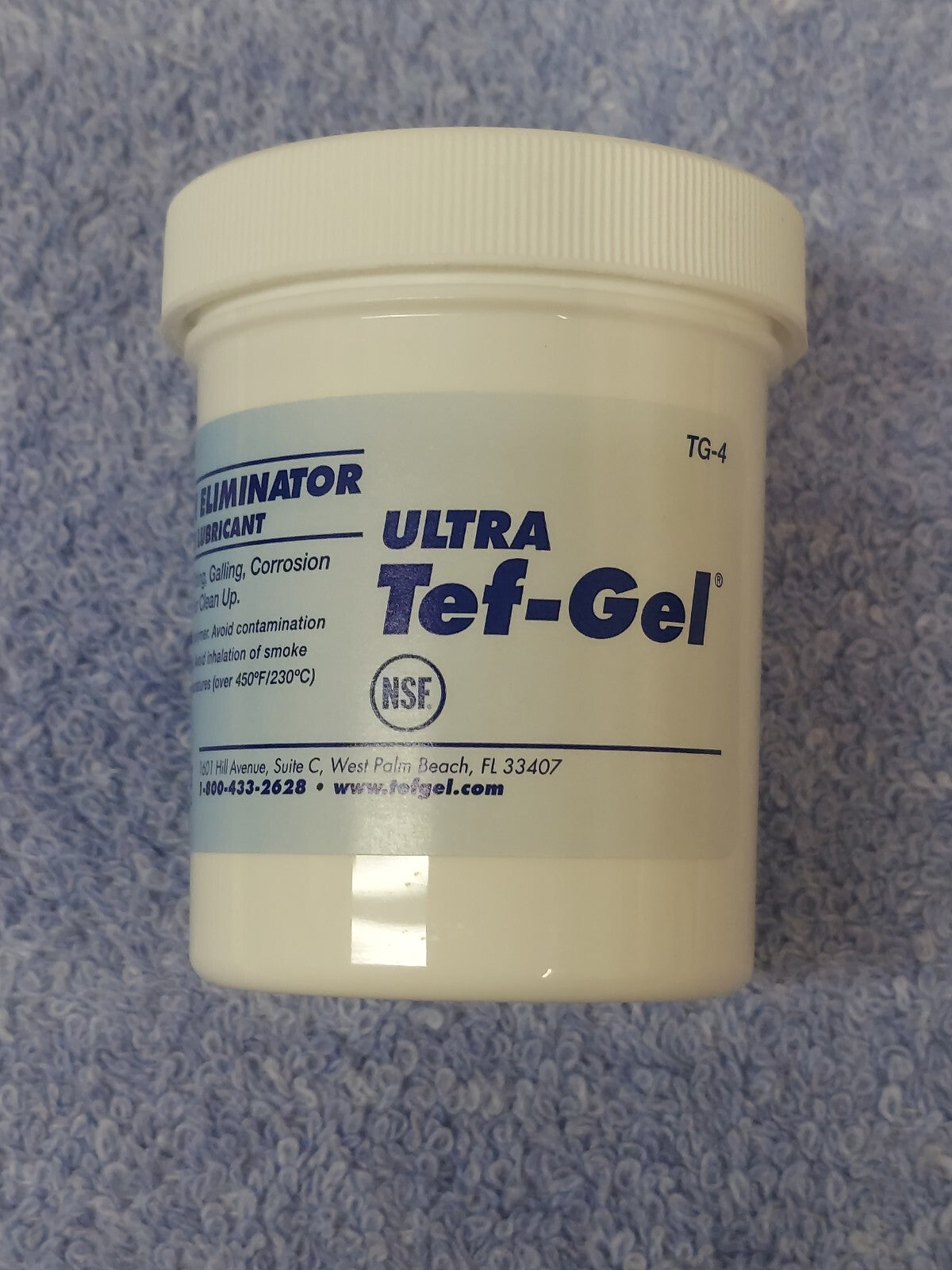 TG-4 Ultra Tef-Gel   Corrosion Eliminator And Anti-Seize Lubrican 4oz Tub